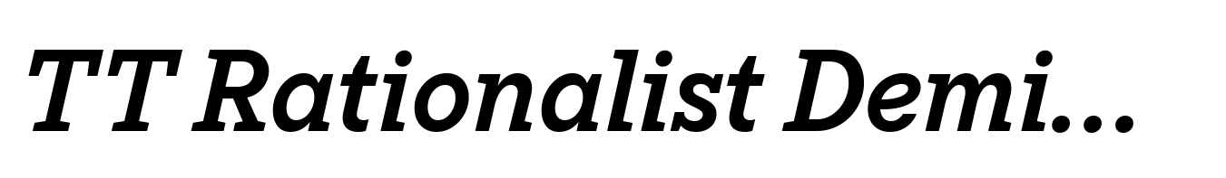 TT Rationalist DemiBold Italic